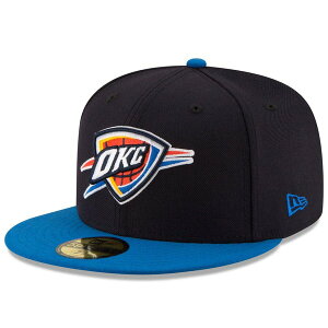 �j���[�G�� �����Y �A�N�Z�T���[ �X�q Men's New Era Black/Royal Oklahoma City Thunder Official Team Color 2Tone 59FIFTY Fitted Hat Navy �l�C�r�[