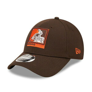�j���[�G�� �����Y �A�N�Z�T���[ �X�q Men's New Era Brown Cleveland Browns Framed AF 9FORTY Snapback Hat Brown �u���E��