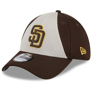 �j���[�G�� �����Y �A�N�Z�T���[ �X�q Men's New Era Brown San Diego Padres 2024 Batting Practice 39THIRTY Flex Hat Brown �u���E��