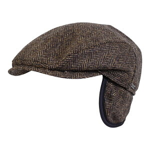 �E�B�Q���Y �����Y �A�N�Z�T���[ �X�q �E�[�� �L���b�v Wigens Men's Herringbone Wool Ivy Slim Cap with Earflaps Olive �I���[�u