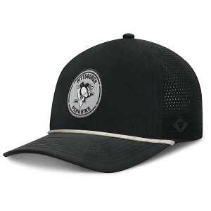 �t�@�i�e�B�N�X �����Y �A�N�Z�T���[ �X�q Men's Fanatics Black Pittsburgh Penguins Front Office Performance A-Frame Adjustable Hat Black �u���b�N