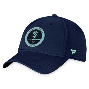 �t�@�i�e�B�N�X �����Y �A�N�Z�T���[ �X�q Men's Fanatics Branded Navy Seattle Kraken 2022 Authentic Pro Training Camp Flex Hat Navy �l�C�r�[