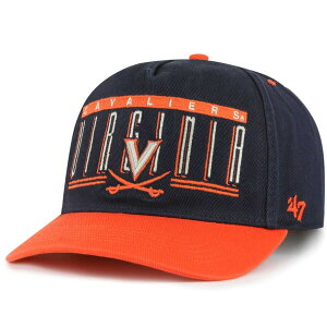 �t�H�[�e�B�[�Z�u�� �����Y �A�N�Z�T���[ �X�q Men's '47 Navy Virginia Cavaliers Double Header Hitch Adjustable Hat Navy �l�C�r�[