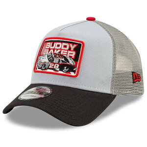�j���[�G�� �����Y �A�N�Z�T���[ �X�q Men's New Era Black/Gray Buddy Baker Legends 9FORTY A-Frame Adjustable Trucker Hat Black �u���b�N