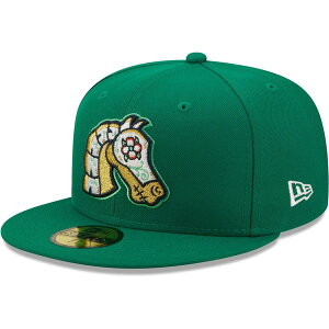 �j���[�G�� �����Y �A�N�Z�T���[ �X�q Men's New Era Green Caballeros de Charlotte Copa De La Diversion 59FIFTY Fitted Hat Green �O���[��