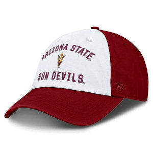 �g�b�v�I�u�U���[���h �����Y �A�N�Z�T���[ �X�q Men'sTop of the World White Arizona State Sun Devils Weston Adjustable Hat White �z���C�g