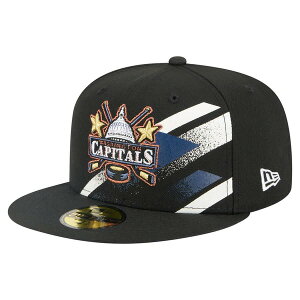 �j���[�G�� �����Y �A�N�Z�T���[ �X�q �L���b�v Men's New Era Black Washington Capitals Faded Lines 59FIFTY Fitted Hat Black �u���b�N