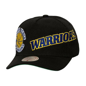 �~�b�`�F��&�l�X �����Y �A�N�Z�T���[ �X�q ���S Men's Mitchell & Ness Black Golden State Warriors Busted Logo Wordmark Wrap-Around Pro Pinch Adjustable Hat Black �u���b�N