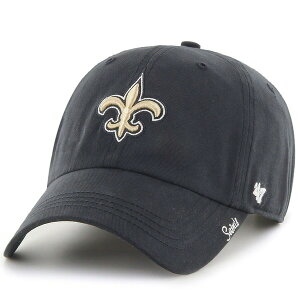 �t�H�[�e�B�[�Z�u�� ���f�B�[�X �A�N�Z�T���[ �X�q Women's '47 Black New Orleansaints Miata Clean Up Adjustable Hat Black �u���b�N