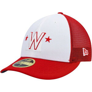 �j���[�G�� �����Y �A�N�Z�T���[ �X�q Men's New Era White/Red Washingtonationals 2023 On-Field Batting Practice Low Profile 59FIFTY Fitted Hat White �z���C�g