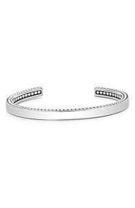 ���S�X �����Y �A�N�Z�T���[ �u���X���b�g�E�o���O���E�A���N���b�g LAGOS Men's Anthem Sterling Silver Caviar Cuff Bracelet Silver �V���o�[