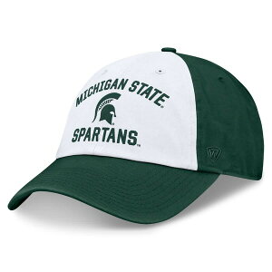 �g�b�v�I�u�U���[���h �����Y �A�N�Z�T���[ �X�q Men's Top of the World White/Green Michigan State Spartans Heritage Weston Adjustable Hat White �z���C�g