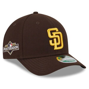 �j���[�G�� �����Y �A�N�Z�T���[ �X�q Men's New Era Brown San Diego Padres 2025 MLB Postseason Side Patch 9FORTY Adjustable Hat Brown �u���E��