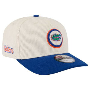 �j���[�G�� �����Y �A�N�Z�T���[ �X�q �R�[�f�����C Men's New Era Cream/Royal Florida Gators Loyal Corduroy 9SEVENTY Adjustable Hat Cream �N���[��