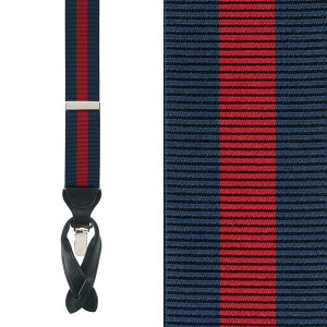 �g���t�@���K�[ �����Y �A�N�Z�T���[ �x���g�[�� Trafalgar Big & Tall Oliver Stripe Convertible Suspenders Navy / Burgundy �l�C�r�[