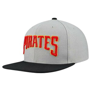 �~�b�`�F��&�l�X �����Y �A�N�Z�T���[ �X�q Men's Mitchell & Ness Gray Pittsburgh Pirates Cooperstown Collection Basic Flip Snapback Hat Gray �O���[