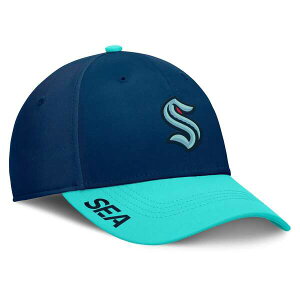 �t�@�i�e�B�N�X �����Y �A�N�Z�T���[ �X�q Men's Fanatics Deep Sea Blue/Light Blue Seattle Kraken Authentic Pro Rink Flex Hat Navy �l�C�r�[
