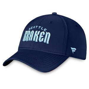 �t�@�i�e�B�N�X �����Y �A�N�Z�T���[ �X�q Men's Fanatics Brandedeep Sea Blue Seattle Kraken Wordmark Flex Hat Navy �l�C�r�[