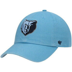 �t�H�[�e�B�[�Z�u�� �����Y �A�N�Z�T���[ �X�q Men's '47 Light Blue Memphis Grizzlies Team Clean Up Adjustable Hat Light Blue �u���[
