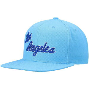 �~�b�`�F��&�l�X �����Y �A�N�Z�T���[ �X�q Men's Mitchell & Ness Powder Blue Los Angeles Lakers Hardwood Classics Team Ground 2.0 Snapback Hat Light Blue �u���[