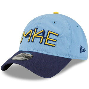 �j���[�G�� �����Y �A�N�Z�T���[ �X�q Men's New Era Powder Blue Milwaukee Brewers 2022 City Connect 9TWENTY Adjustable Hat Light Blue �u���[