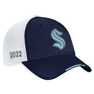 �t�@�i�e�B�N�X �����Y �A�N�Z�T���[ �X�q Men's Fanatics Branded Navy/White Seattle Kraken 2022 NHL Draft Authentic Pron Stage Trucker Adjustable Hat Navy �l�C�r�[