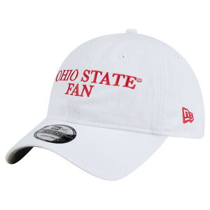 �j���[�G�� �����Y �A�N�Z�T���[ �X�q Men's New Era White Ohio State Buckeyes Fan 9TWENTY Adjustable Hat White �z���C�g