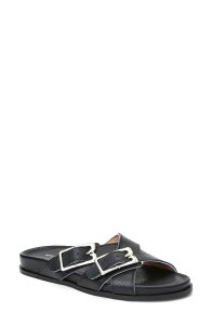 �u���[�m�}�O�� ���f�B�[�X �V���[�Y �T���_�� Bruno Magli Genesislide Sandal Black Tumbled �u���b�N