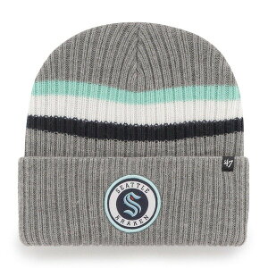 �t�H�[�e�B�[�Z�u�� �����Y �A�N�Z�T���[ �X�q �j�b�g Men's '47 Charcoal Seattle Kraken Highline Cuffed Knit Hat Charcoal �`���R�[��