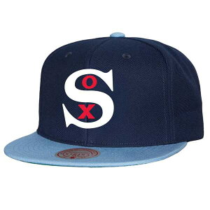 �~�b�`�F��&�l�X �����Y �A�N�Z�T���[ �X�q Men's Mitchell & Ness Navy Chicago White Sox Cooperstown Collection Basic Flip Snapback Hat Navy �l�C�r�[