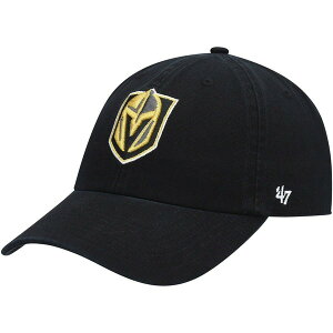 �t�H�[�e�B�[�Z�u�� �����Y �A�N�Z�T���[ �X�q Men's '47 Black Vegas Golden Knights Team Clean Up Adjustable Hat Black �u���b�N