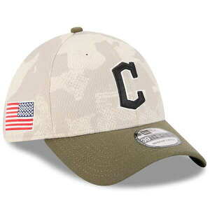 �j���[�G�� �����Y �A�N�Z�T���[ �X�q Men's New Era Light Beige/Olive Cleveland Guardians 2025 Armed Forces Day 39THIRTY Flex Hat Light Beige �x�[�W��