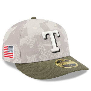 �j���[�G�� �����Y �A�N�Z�T���[ �X�q Men's New Era Light Beige/Olive Texas Rangers 2025 Armed Forces Day Low Profile 59FIFTY Fitted Hat Light Beige �x�[�W��