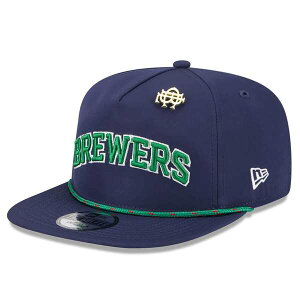 �j���[�G�� �����Y �A�N�Z�T���[ �X�q Men's New Era Navy Milwaukee Brewers 2025 Big League Chew Golfer Snapback Hat Navy �l�C�r�[