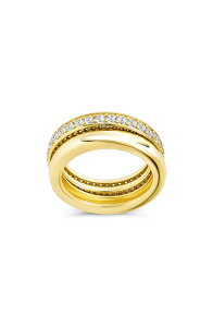 �X�^�[�����O�t�H�[�G�o�[ ���f�B�[�X �A�N�Z�T���[ �w�� Sterling Forever Jackie Cubic Zirconia Stack Ringold �S�[���h
