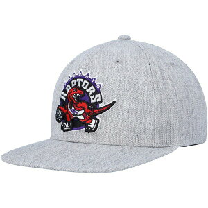 �~�b�`�F��&�l�X �����Y �A�N�Z�T���[ �X�q Men's Mitchell & Ness Heather Gray Toronto Raptors Hardwood Classics 2.0 Snapback Hat Heather Gray �O���[