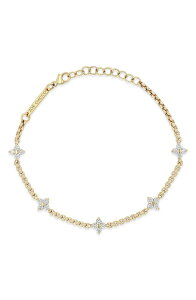 �]�[�V�b�R ���f�B�[�X �A�N�Z�T���[ �u���X���b�g�E�o���O���E�A���N���b�g Zo Chicco 14K Goldiamond Station Bracelet 14K Yelow Gold �S�[���h