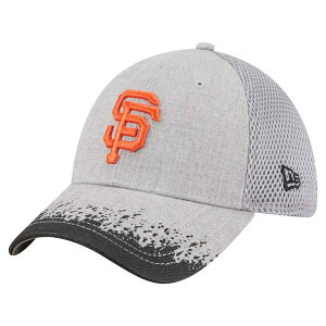 �j���[�G�� �����Y �A�N�Z�T���[ �X�q Men's New Era Gray San Francisco Giants Visor Paint Splatter 39THIRTY Flex Hat Gray �O���[