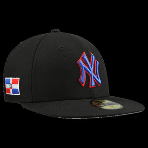 �j���[�G�� �����Y �A�N�Z�T���[ �X�q �~�j Men's New Era Black New York Yankees Dominican Republic 59FIFTY Fitted Hat Black �u���b�N