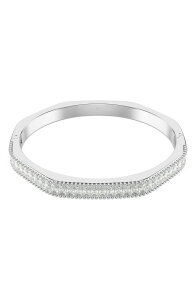 �X�����t�X�L�[ ���f�B�[�X �A�N�Z�T���[ �u���X���b�g�E�o���O���E�A���N���b�g Swarovski Matrix Crystal Bangle White/ Silver �z���C�g