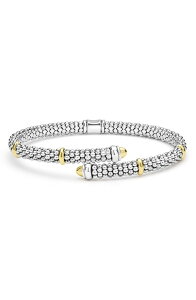 ���S�X ���f�B�[�X �A�N�Z�T���[ �u���X���b�g�E�o���O���E�A���N���b�g LAGOS 2-Tone Caviar Versa Bypass Braceletwo Tone