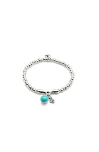 �E�m�f 50 ���f�B�[�X �A�N�Z�T���[ �u���X���b�g�E�o���O���E�A���N���b�g UNODE50 Turquoise Murano Core Bracelet Silver �V���o�[