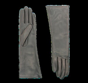 �A�j�F�� ���f�B�[�X �A�N�Z�T���[ ��� �V���N Agnelle Celia Mid-length Lambskin Glove with a Silk Lining Noir