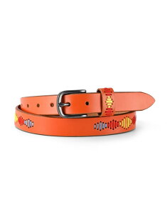 �I�[���h�g�����h ���f�B�[�X �A�N�Z�T���[ �x���g ���U�[ OLD TREND Boho Genuine Leather Stitched Perforatedetail Belt Orange �I�����W