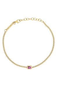 �]�[�V�b�R ���f�B�[�X �A�N�Z�T���[ �u���X���b�g�E�o���O���E�A���N���b�g Zo Chicco Pink Sapphire Pendant Bracelet 14K Yellow Gold �C�G���[