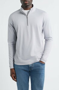 �s�[�^�[�E�~���[ �����Y �A�E�^�[ �p�[�J�[�E�X�E�F�b�g �n�[�t�W�b�v Peter Millar Crown Crafted Albatross Quarter Zip Gale Grey �O���[