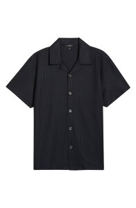 ���C�X �����Y �g�b�v�X �V���c Reiss Warwick Texture Camp Shirt Navy �l�C�r�[