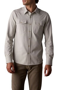 �m�[�}���u�����h �����Y �g�b�v�X �V���c �R�b�g�� The Normal Brand Tentoma Cotton Stretch Twill Snap-Up Western Shirt Dawn Blue �u���[