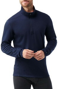 �X�}�[�g�E�[�� �����Y �A�E�^�[ �p�[�J�[�E�X�E�F�b�g �n�[�t�W�b�v Smartwool Classic Thermal Merino Base Layer Quarter Zipullover Deep Navy �l�C�r�[