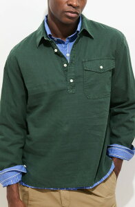 �A���b�N�X�~�� �����Y �g�b�v�X �V���c �R�b�g�� ���l�� Alex Mill Carter Linen & Cotton Popover Shirt Pine Grove